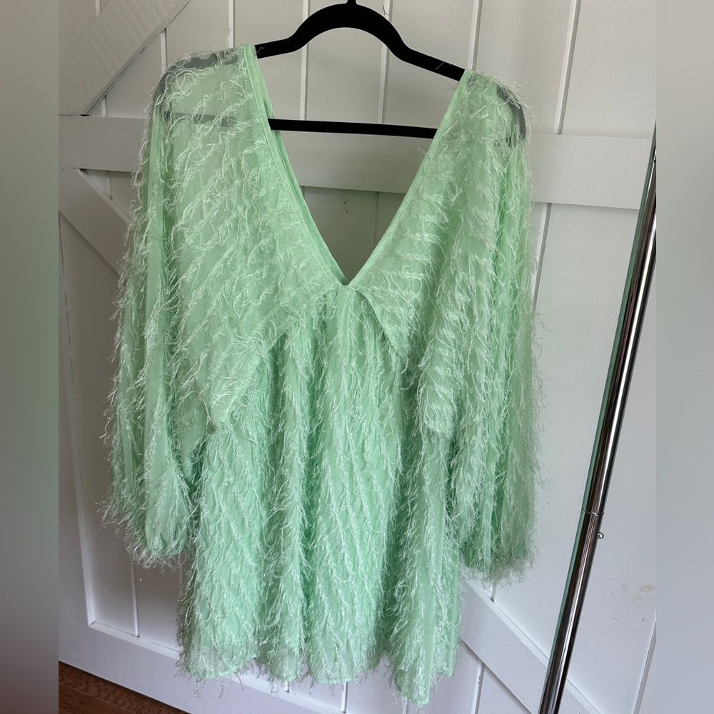 ASOS mini dress, light mint green, size 4